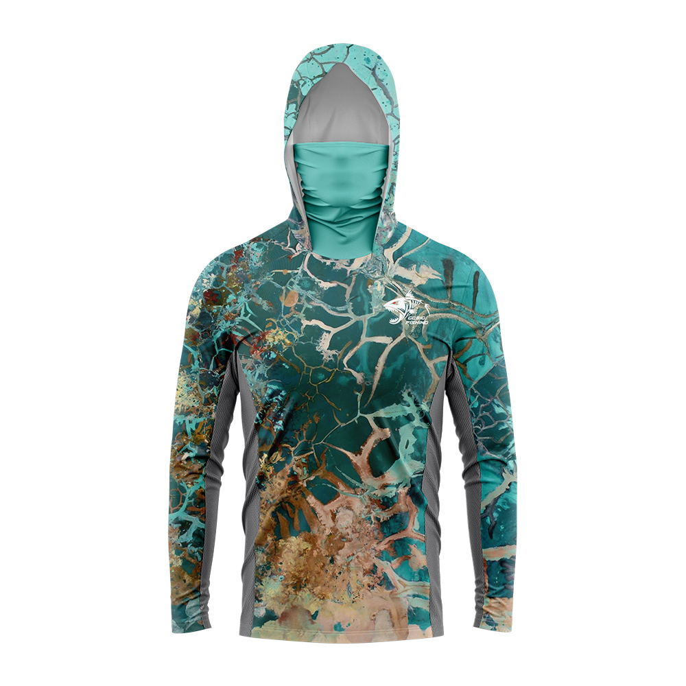 UPF50+ Hooded Fishing Shirt Bu - огляд і ціна Fishing Shirt Uv Protection