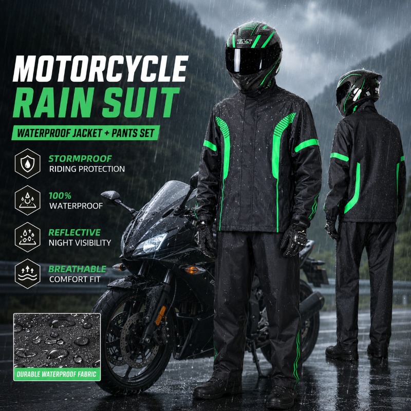 Motorcycle Rain Suit Waterproo - огляд і ціна Fishing Rain Suit